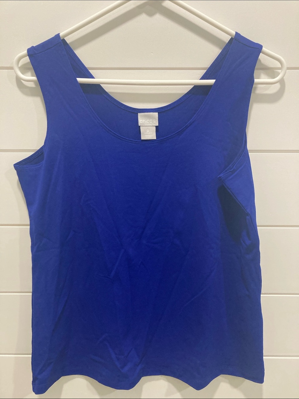 Chico's Royal Blue Scoop Neck Tank Top